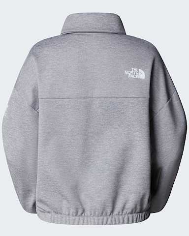 Forro polar de cuello alto con cremallera de 14 Mountain Athletics para mujer TNF TNF Pale Grey HeatherMeld Grey alt1