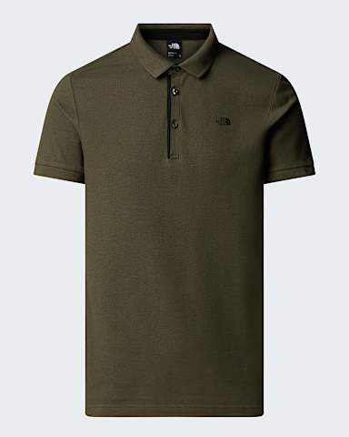 Premium Slimpoloshirt voor heren TNF New Taupe Green hero