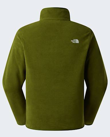 Glacierfleece met kwartrits voor heren TNF Woodland Green alt1