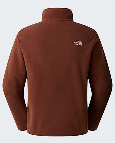 Glacierfleece met kwartrits voor heren TNF Ember Soil alt1