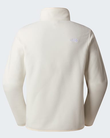 Glacierfleece met kwartrits voor heren TNF White Dune alt1