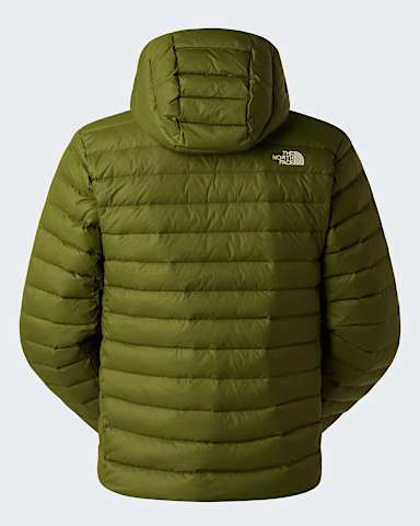 Mens Classic Down Hooded Jacket TNF Woodland Green alt1