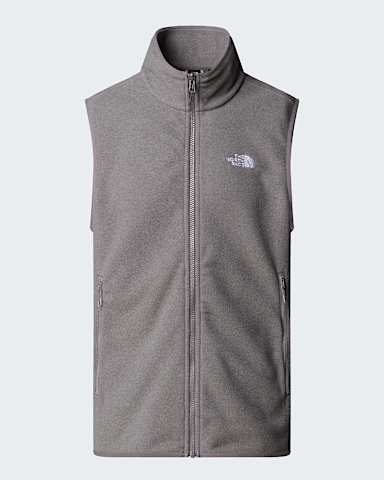 Mens Glacier Fleece Gilet TNF TNF Mid Grey Heather hero
