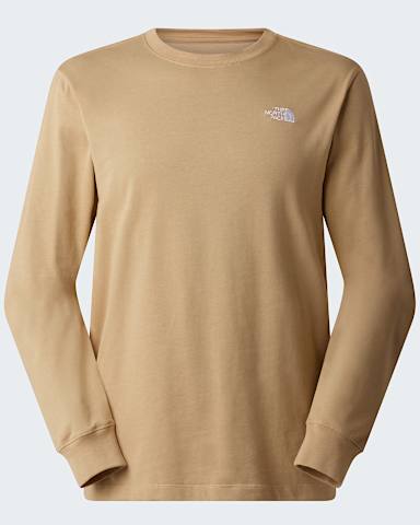 Evolution Simple Dome Regular Tshirt met lange mouwen voor heren TNF Khaki Stone hero