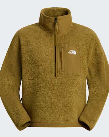 Womens Yumiori OffPeak 12 Zip Fleece Jacket TNF Cedar hero