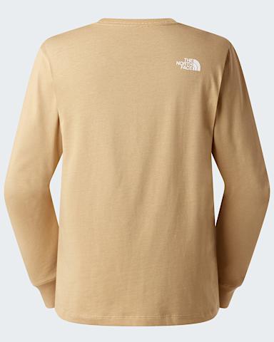 Mens Evolution Half Dome Regular LongSleeve TShirt TNF Khaki Stone alt1