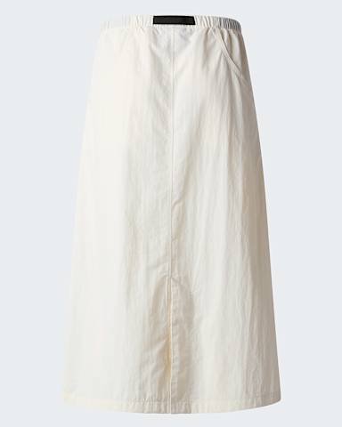 Womens Red Box Nylon Belted Skirt TNF White Dune alt1