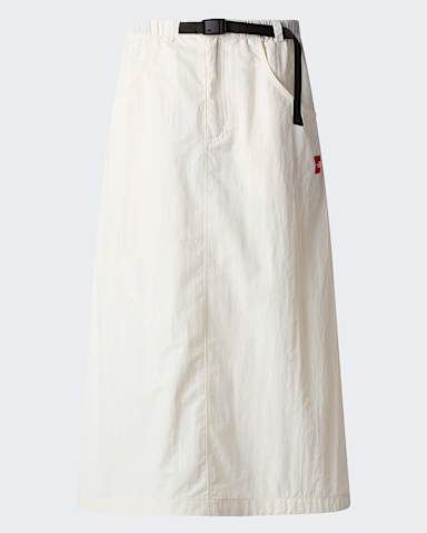Womens Red Box Nylon Belted Skirt TNF White Dune hero