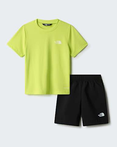 Set 247 da bambini TNF Fizz LimeTNF Black hero
