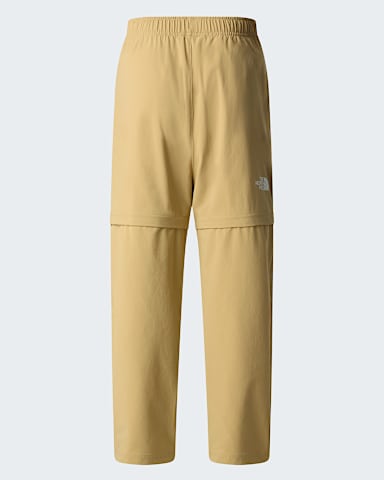 Pantaloni da escursionismo leggeri convertibili da ragazzi TNF Khaki Stone alt1