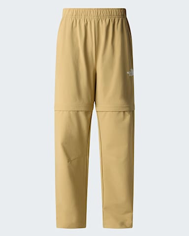 Pantaloni da escursionismo leggeri convertibili da ragazzi TNF Khaki Stone hero