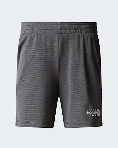 Pantaloncini in maglia di poliestere da ragazzi TNF Smoked Pearl hero