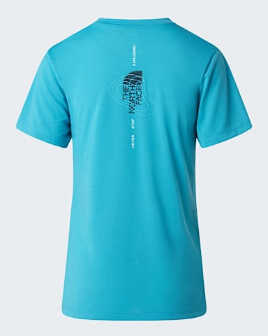 Tshirt com grfico e logtipo Bitmap para mulher TNF River Ice alt1