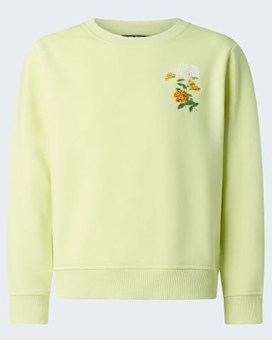 Felpa Flora Relaxed da ragazza TNF Lemon Mist hero