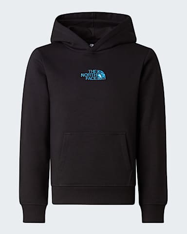 Felpa con cappuccio Liquid Logo Regular da ragazzo TNF TNF Black hero