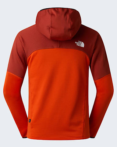 Mens Stormgap Power Grid Hooded Jacket TNF Lava RedIron Clay alt1
