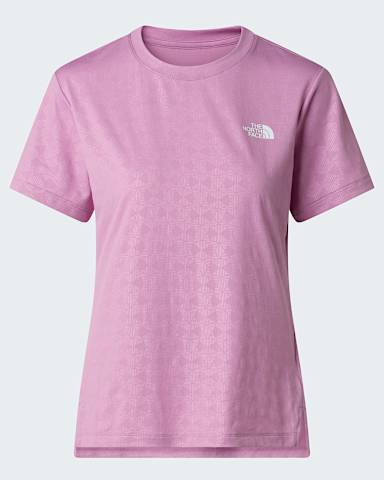 Flex Geo Regular TShirt met relifprint voor dames TNF Hushed Lavender hero