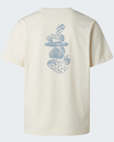 Mens Stones Relaxed Graphic TShirt TNF White Dune alt1