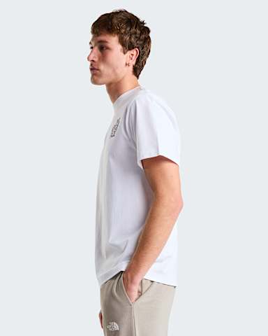Mens Drip Logo Relaxed Graphic TShirt TNF TNF White alt3