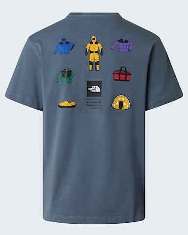 Mens Icon Celebration Regular Graphic TShirt TNF Granite Grey alt1
