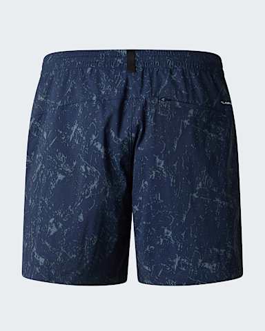 Class V Pathfinder 7 Geprinte PullOnshort voor heren TNF Summit Navy Rock Texture Print alt1