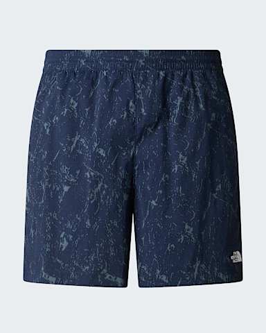 Class V Pathfinder 7 Geprinte PullOnshort voor heren TNF Summit Navy Rock Texture Print hero