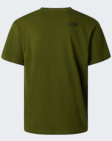 Mountain Logo relaxt geschnittenes TShirt mit Grafik fr Herren TNF Woodland Green alt1