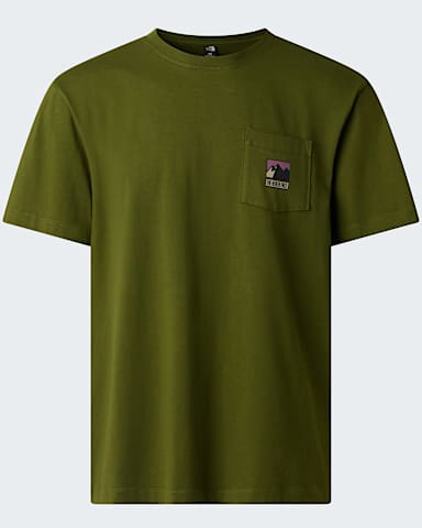 Mountain Logo relaxt geschnittenes TShirt mit Grafik fr Herren TNF Woodland Green hero