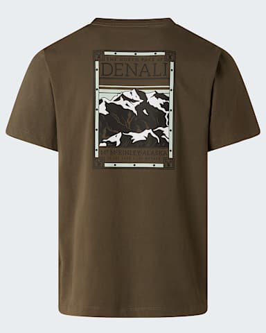 Tshirt com grfico North Faces para homem TNF New Taupe Green alt1