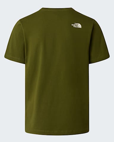 Mens Mountain Line Regular Graphic TShirt TNF Woodland Green alt1