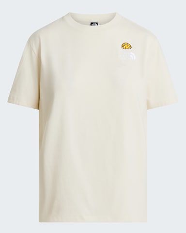 Womens 60th Anniversary Patch Relaxed TShirt TNF White Dune hero