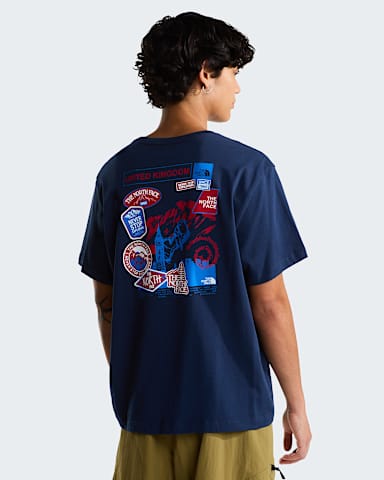 Tshirt dcontract Country Stickers UK unisexe TNF Summit NavyTNF White alt2