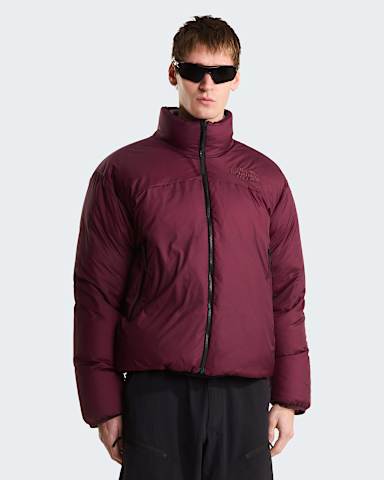 Mens Pertex Nuptse Reversible Jacket TNF Deep BurgundyTNF Black alt1