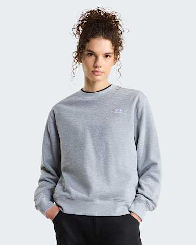 Womens TNF Essential Terry Simple Dome Relaxed Sweatshirt TNF TNF Pale Grey Heather hero