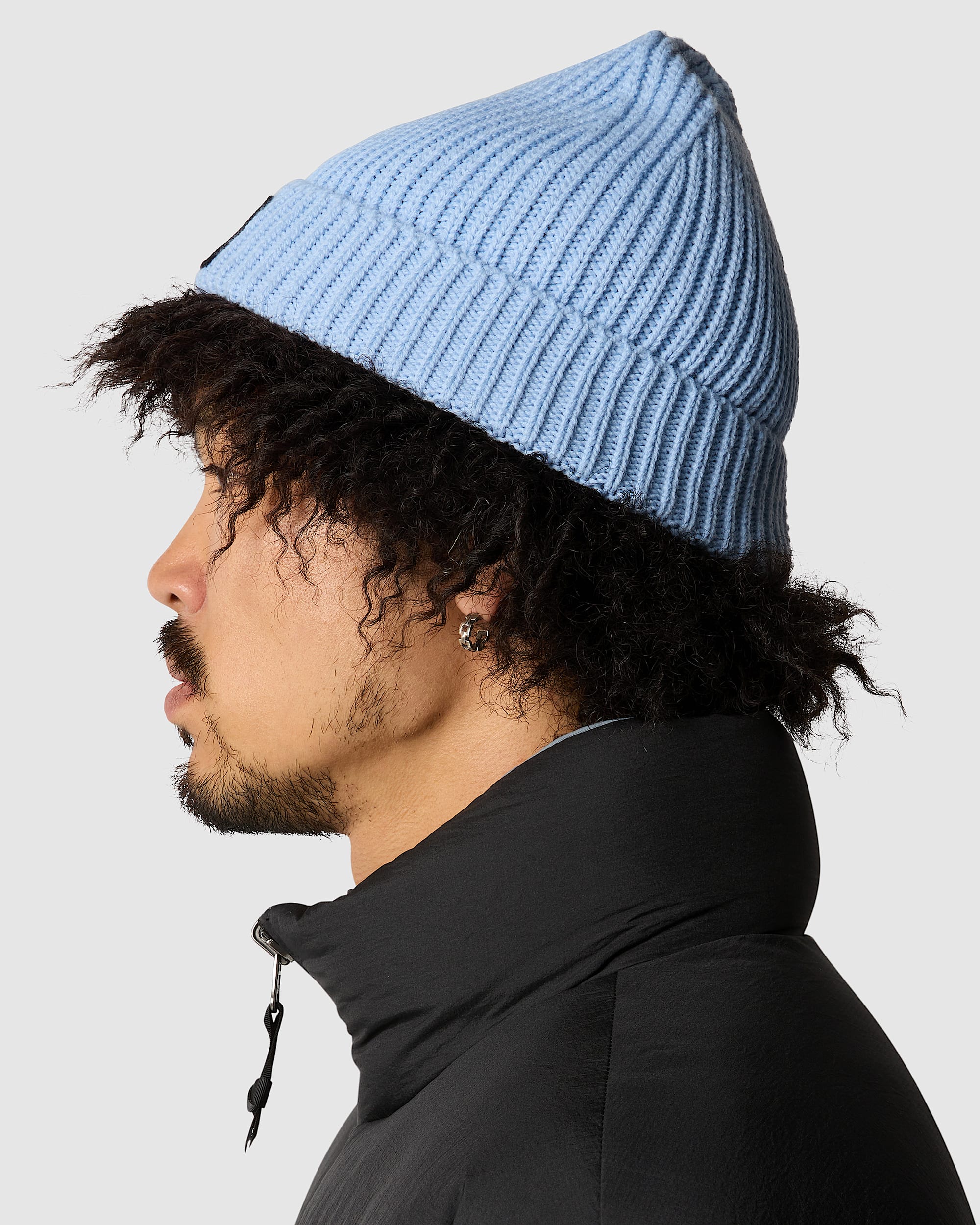 Berretto con risvolto e logo box TNF TNF ALT3
