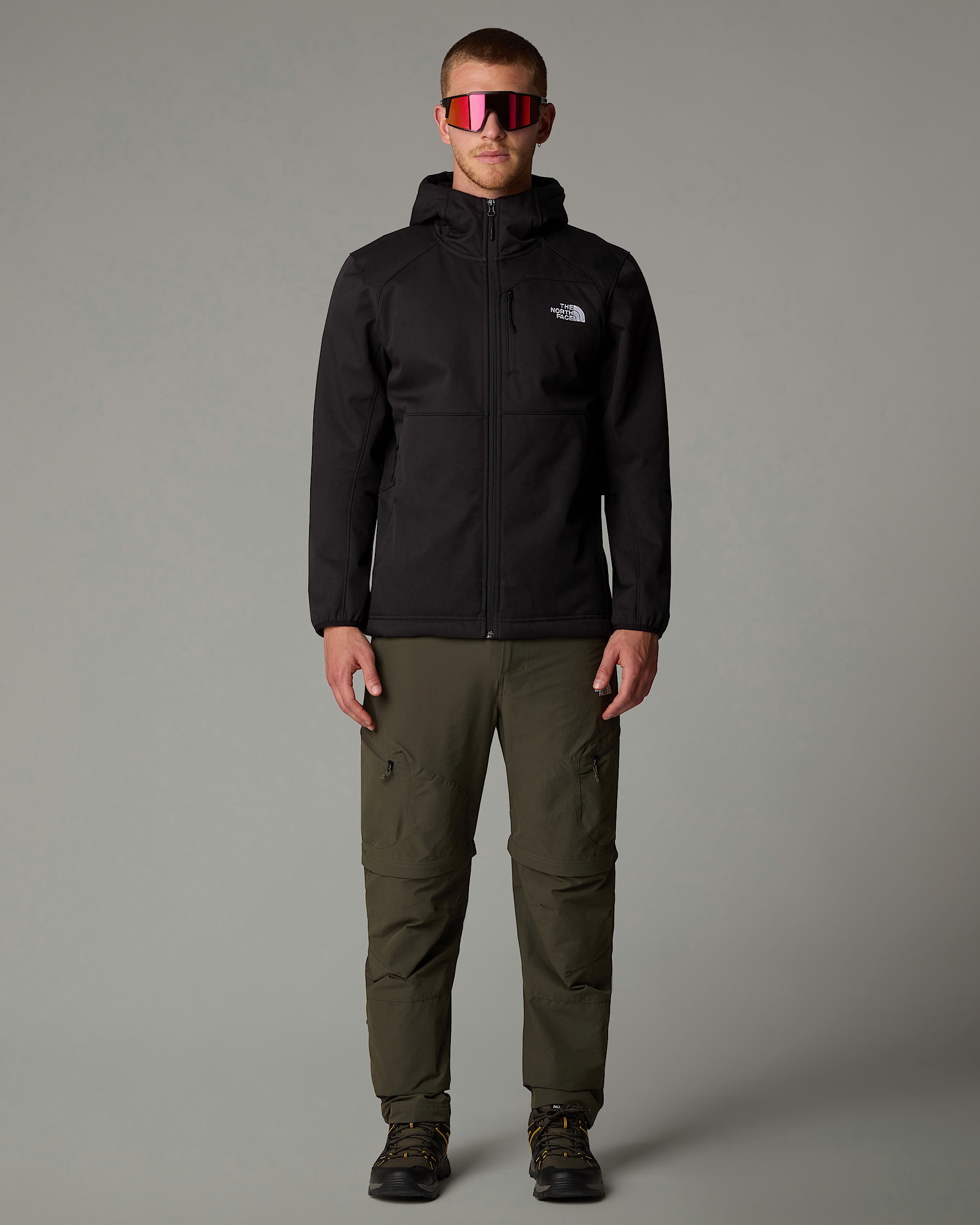 Mens Quest Hooded Softshell Jacket TNF ALT1