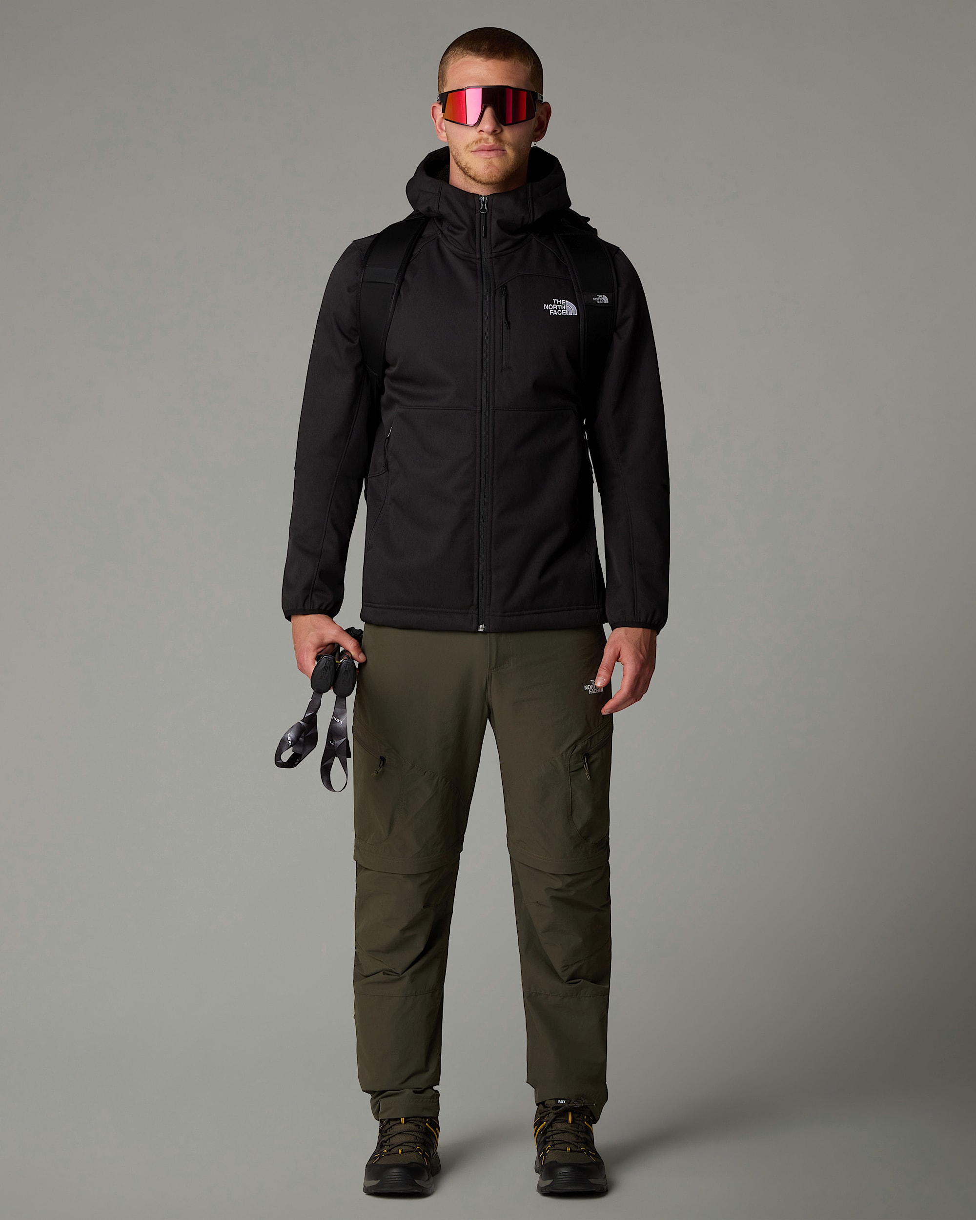 Mens Quest Hooded Softshell Jacket TNF ALT4