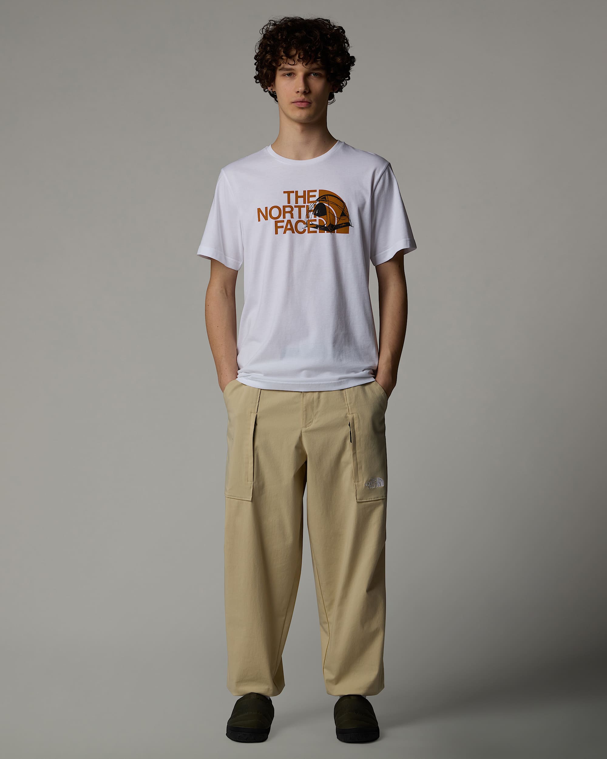 Mens Graphic Half Dome TShirt TNF ALT1