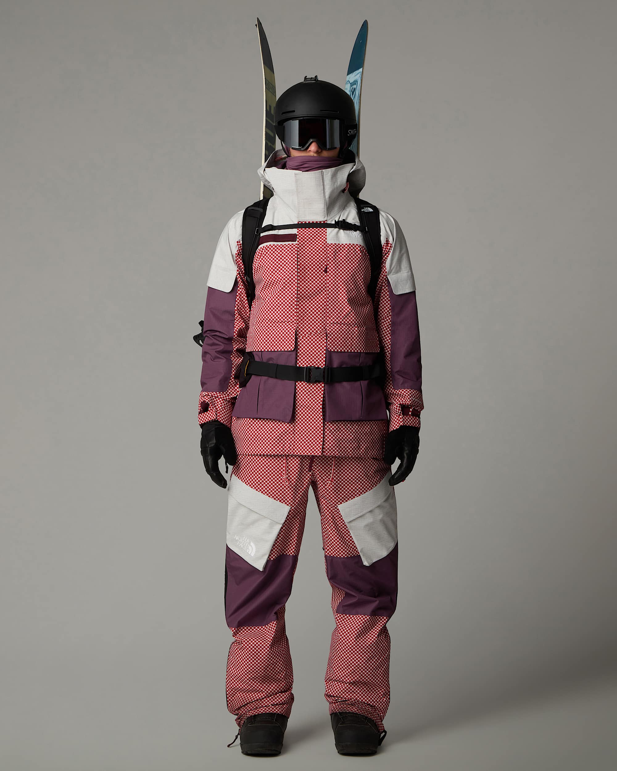 A68a DryVent Monoshelljas voor heren TNF TNF RedMidnight Mauve ALT7