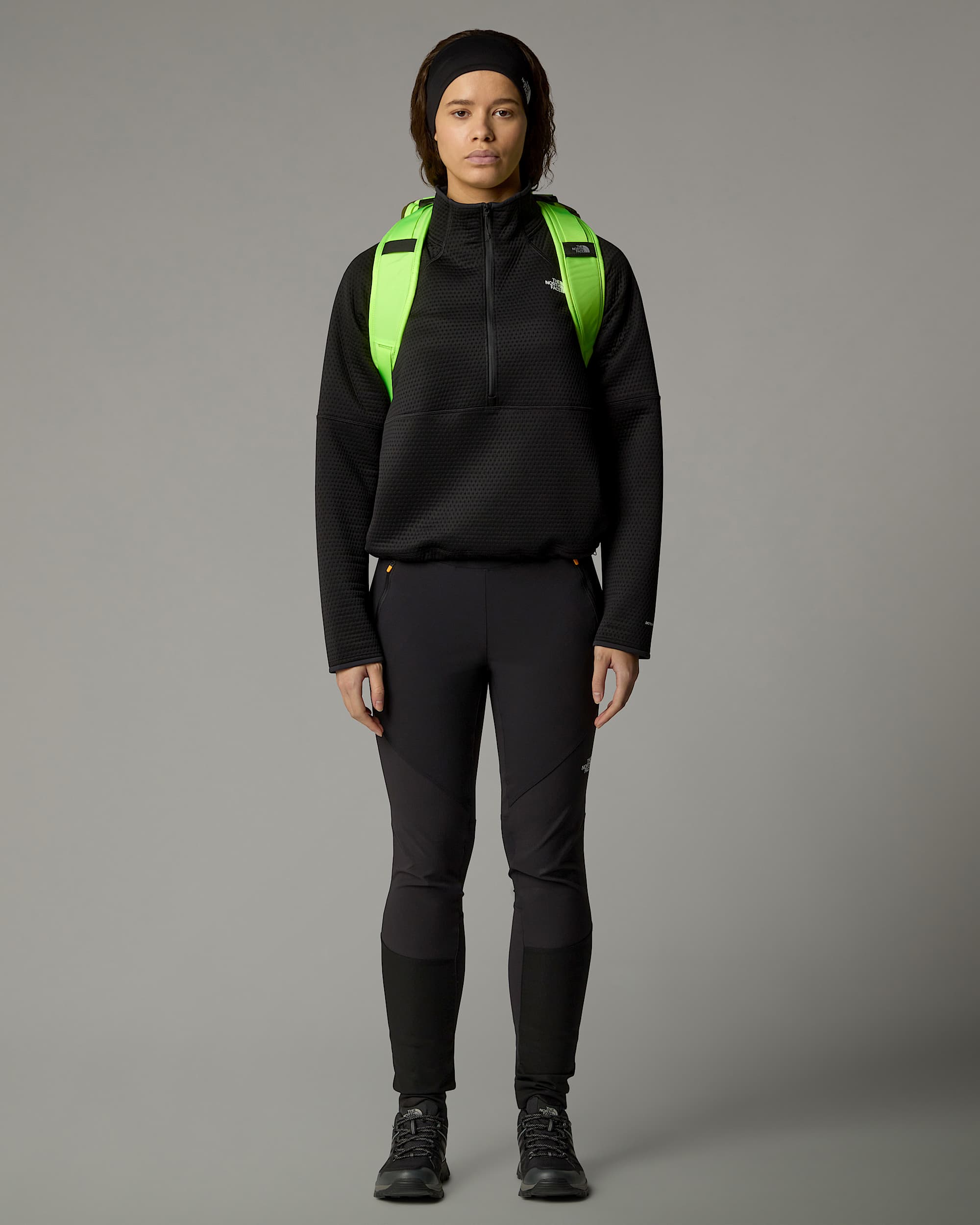 Womens Vertical Thermal 14 Zip Fleece TNF alt3