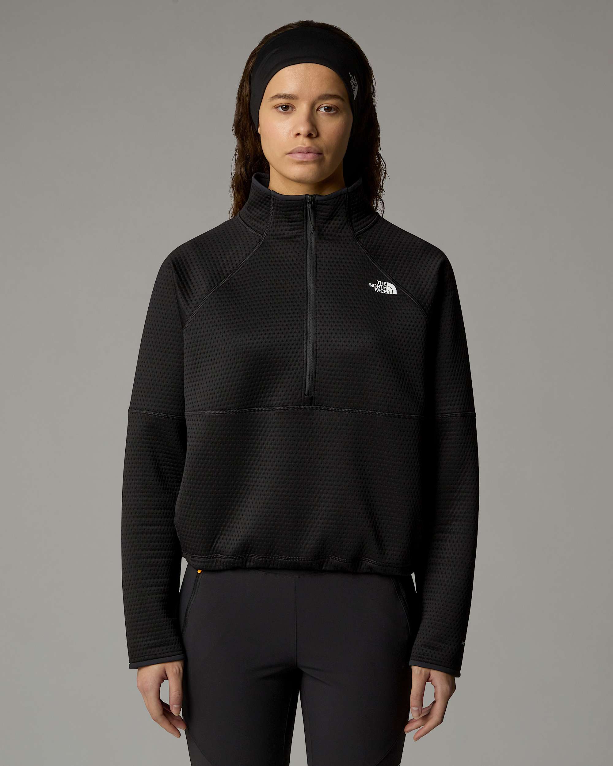 Womens Vertical Thermal 14 Zip Fleece TNF hero