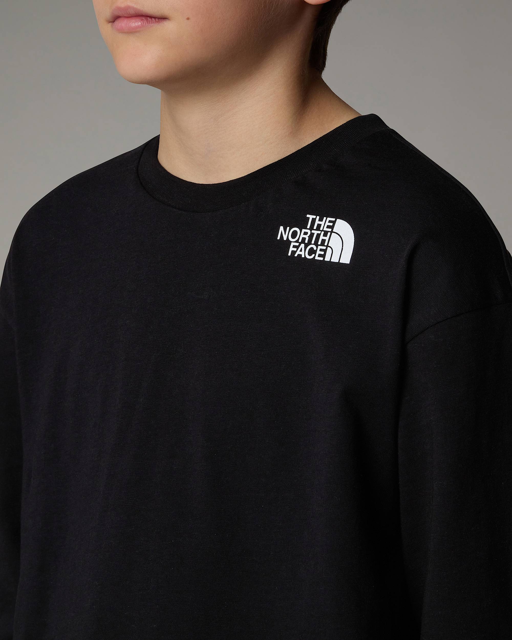 Oversized VarsityTshirt met lange mouwen en print voor tieners TNF ALT3