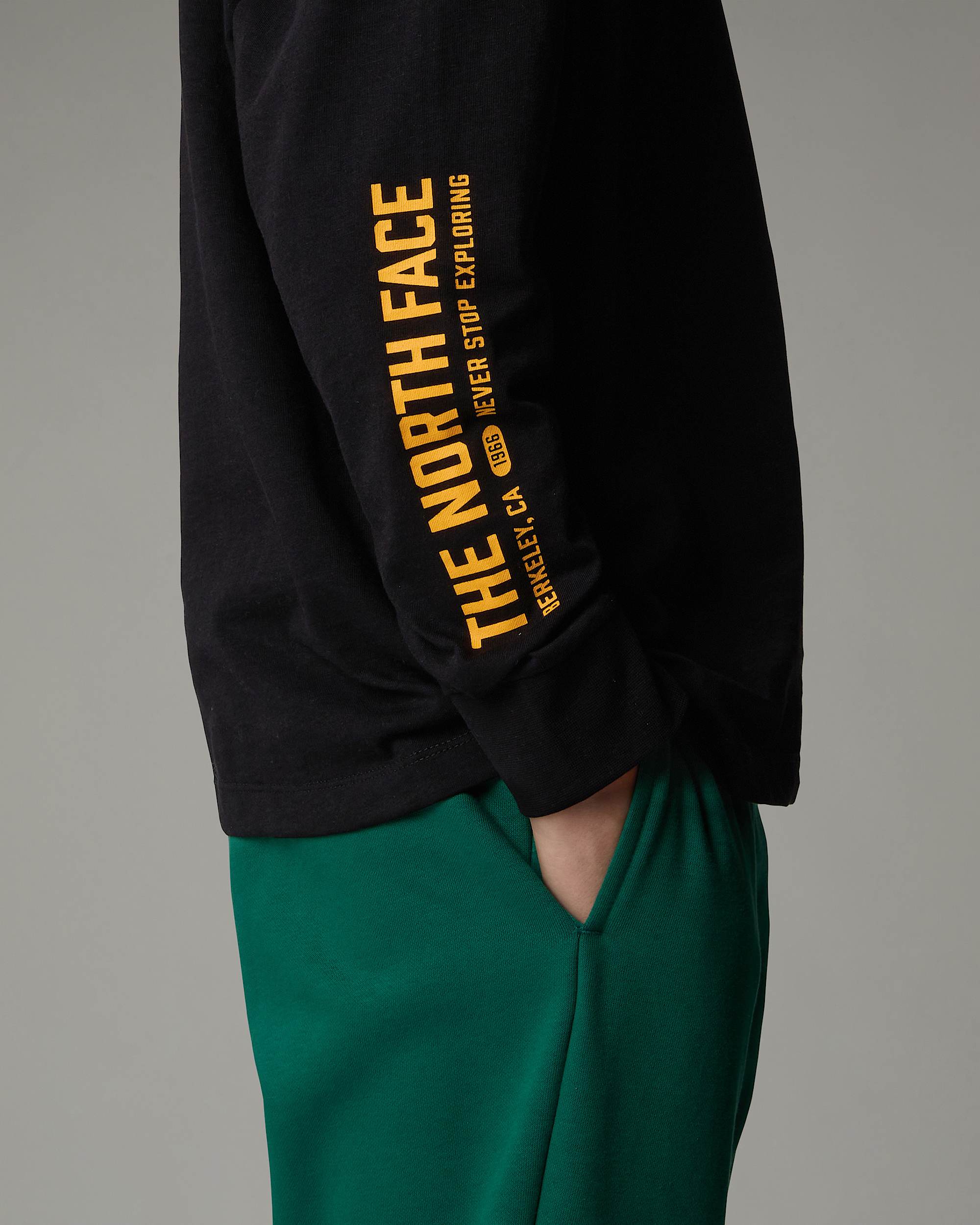 Oversized VarsityTshirt met lange mouwen en print voor tieners TNF ALT4