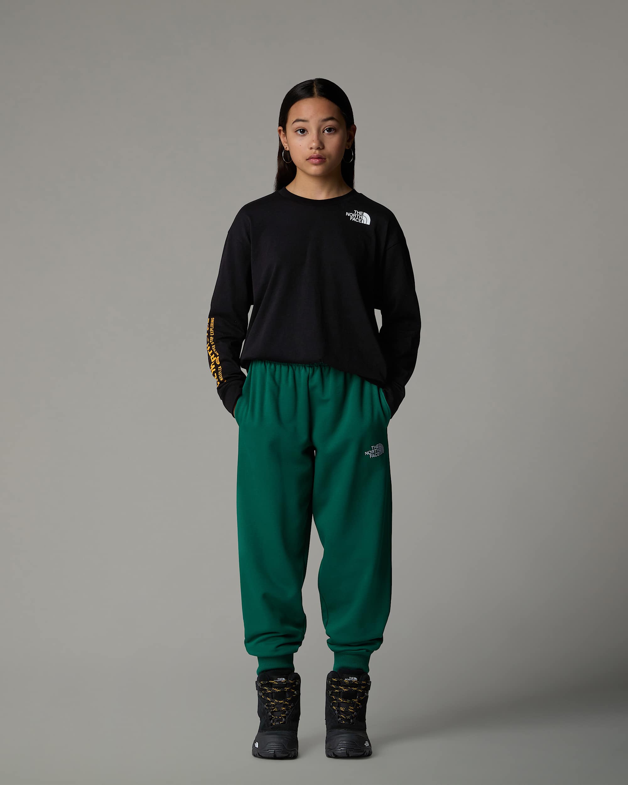 Oversized VarsityTshirt met lange mouwen en print voor tieners TNF ALT5