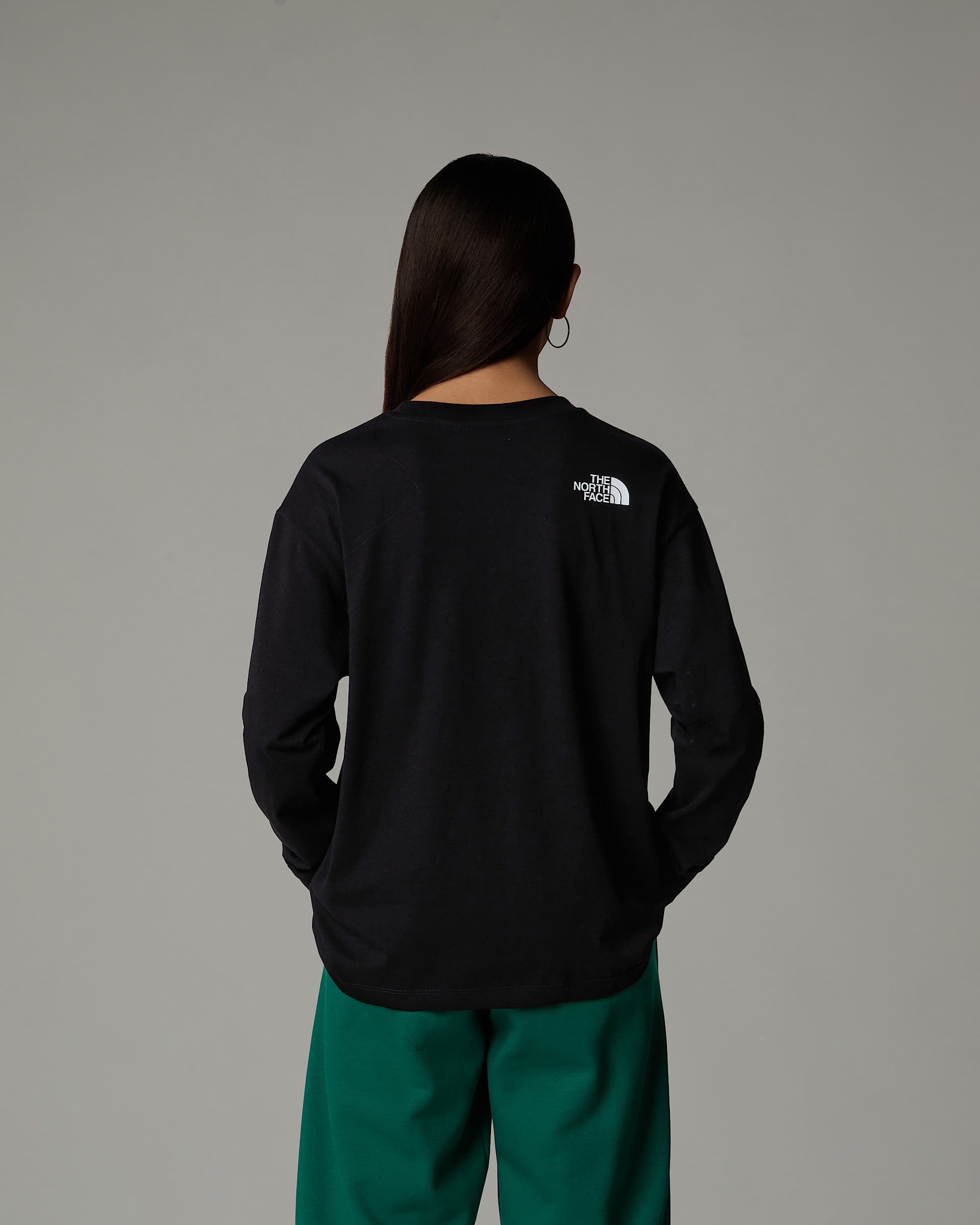 Oversized VarsityTshirt met lange mouwen en print voor tieners TNF ALT6