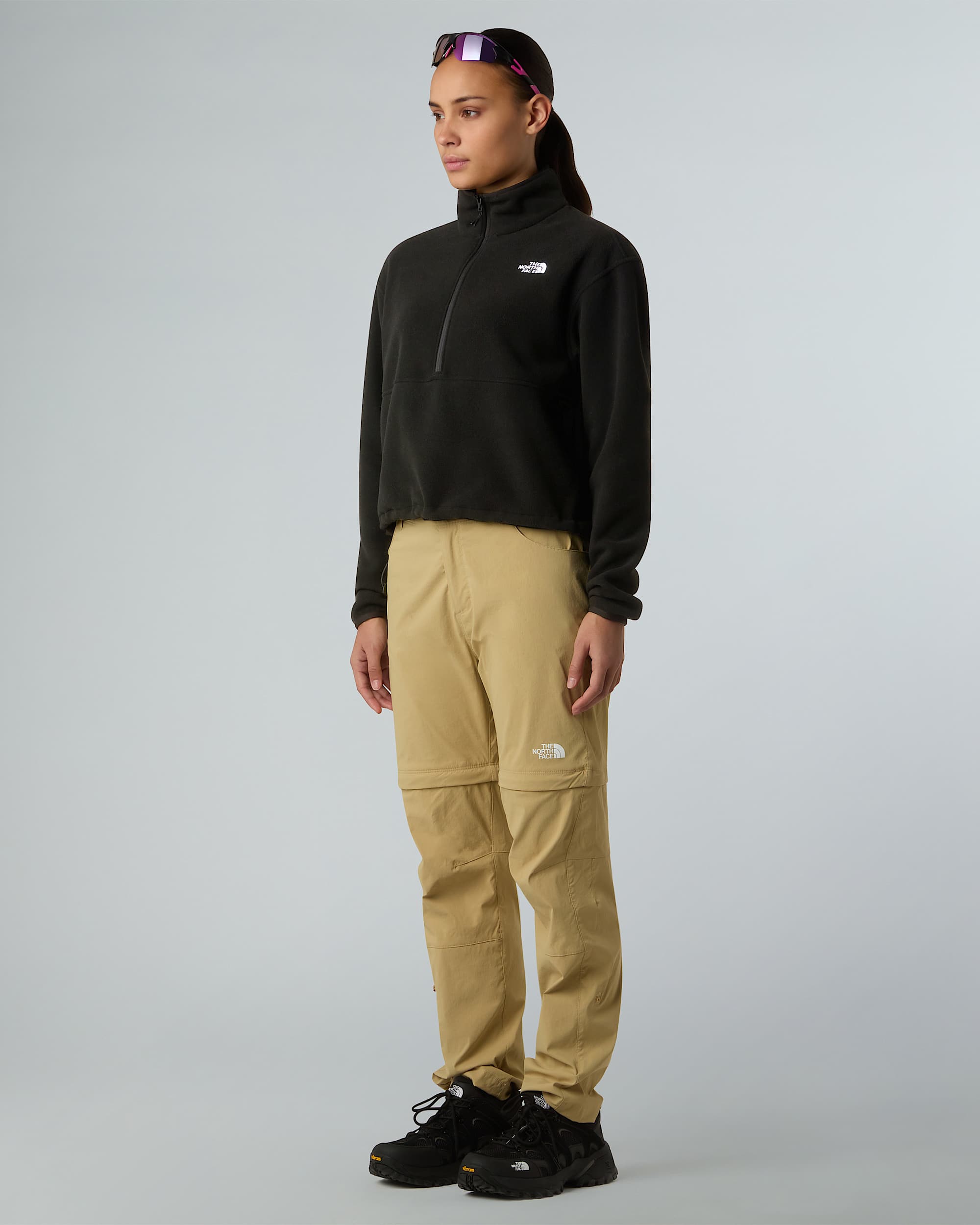 Womens Glacier 12 Zip Short Fleece TNF ALT1