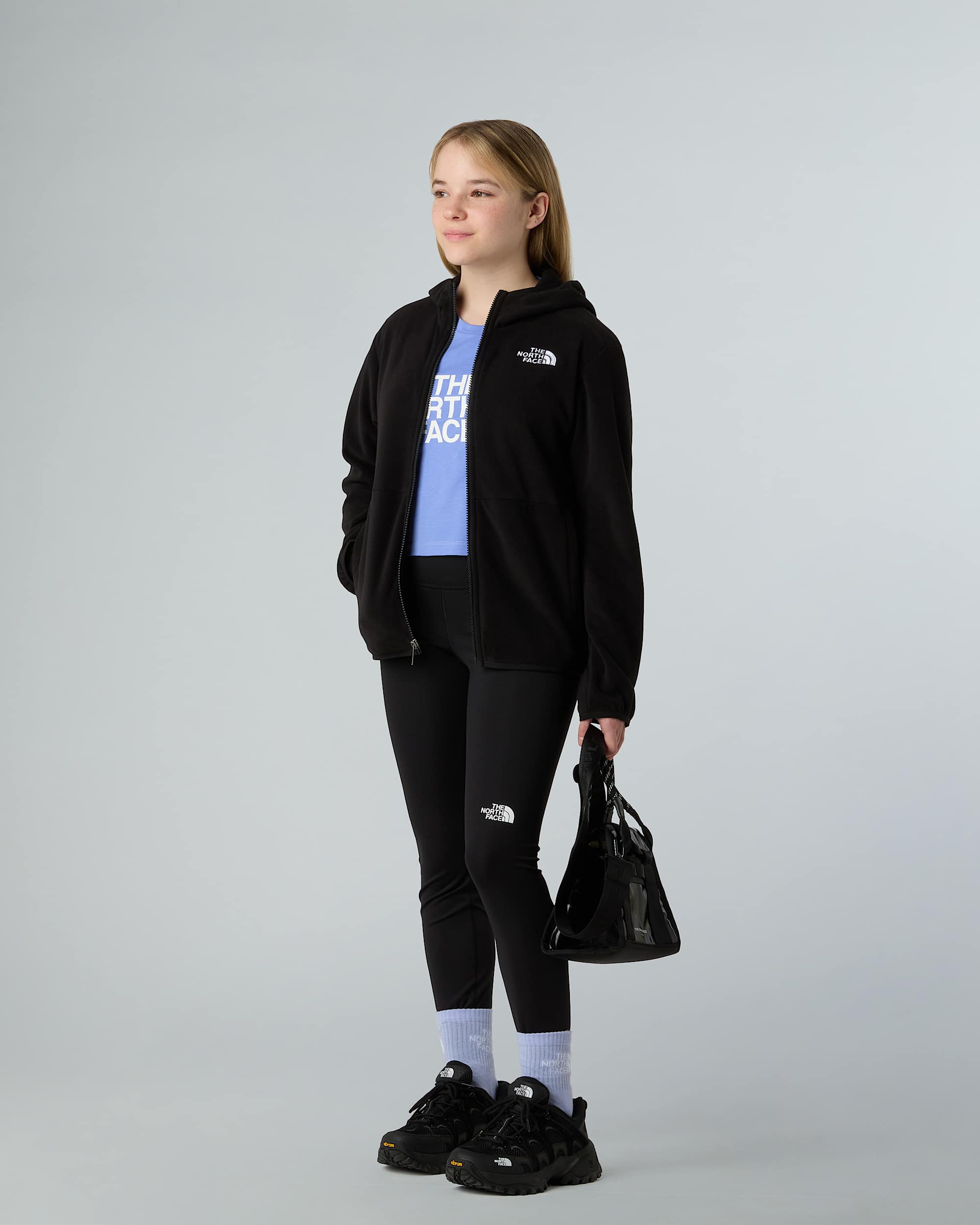 Teens Glacier Hooded Fleece Jacket TNF ALT7