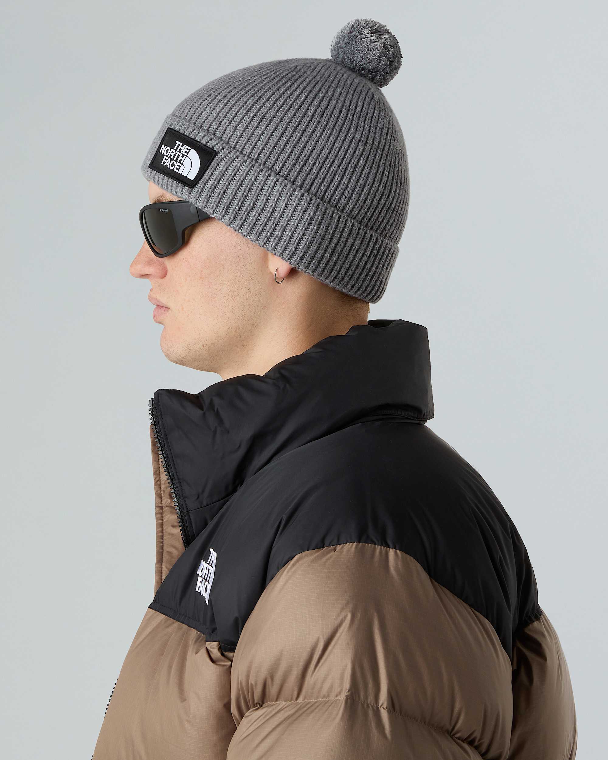TNF Logo Box Pom Beanie TNF alt3