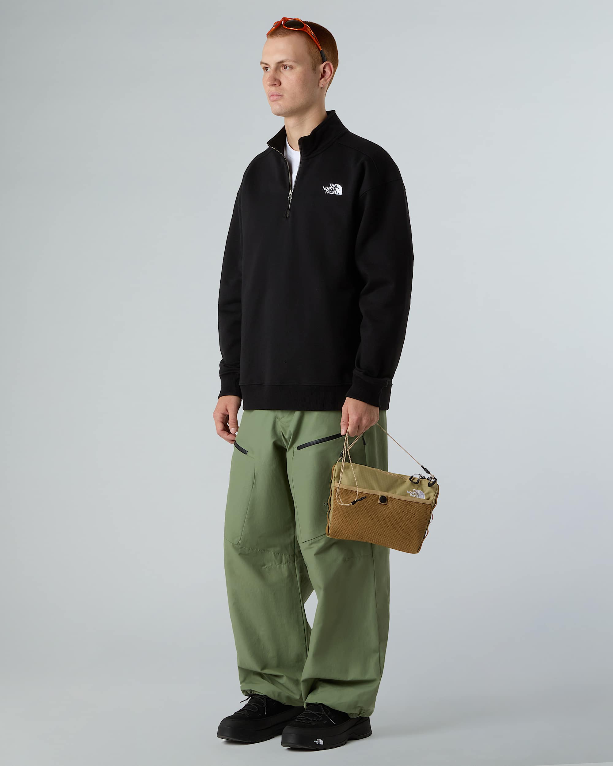 Unisex Oversized 14 Zip Sweatshirt TNF alt3