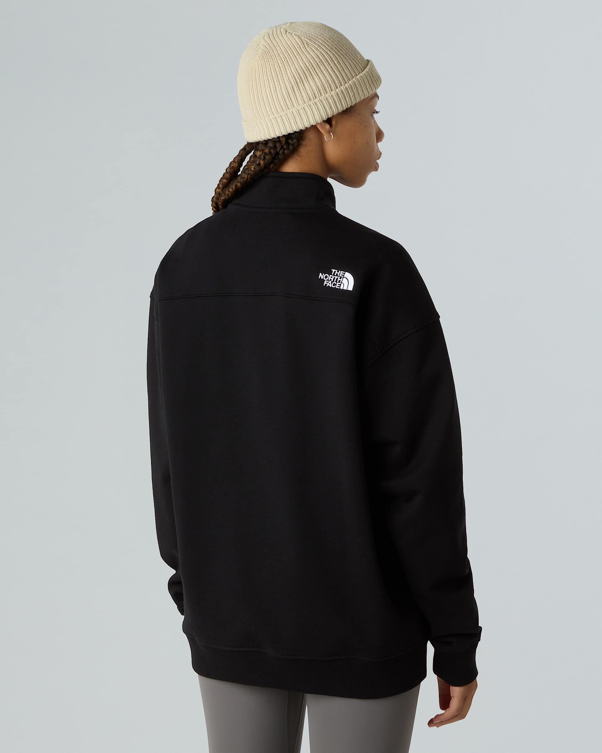 Unisex Oversized 14 Zip Sweatshirt TNF alt8